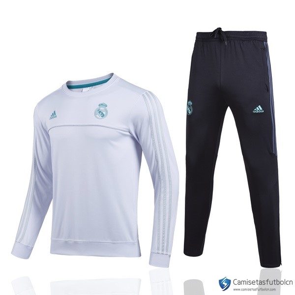 Chandal Real Madrid Niño 2017-18 Blanco Verde